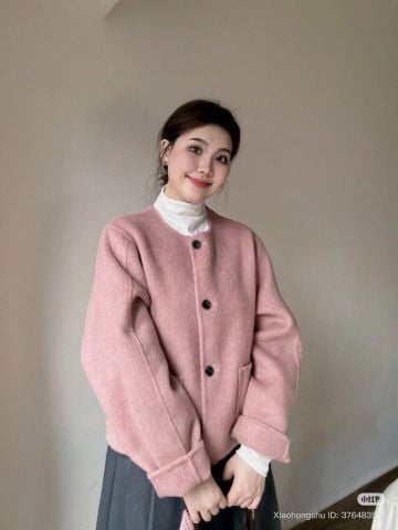  Áo dạ khâu tay 3 màu không cổ 1169522 G11-T2 DK 