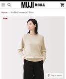  Áo MUJI 5 màu trơn 1215529 G6T2 ĐK 