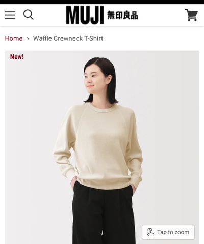 Áo MUJI 5 màu trơn 1215529 G6T2 HD2026 