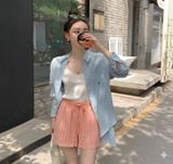  Quần LINEN UNIQLO nữ 0516118 G10T3T 