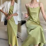  Đầm lụa 2 dây dáng dài 16190012 G11T2P 