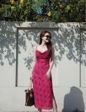  Đầm lụa URBAN OUTFITTER dáng dài 