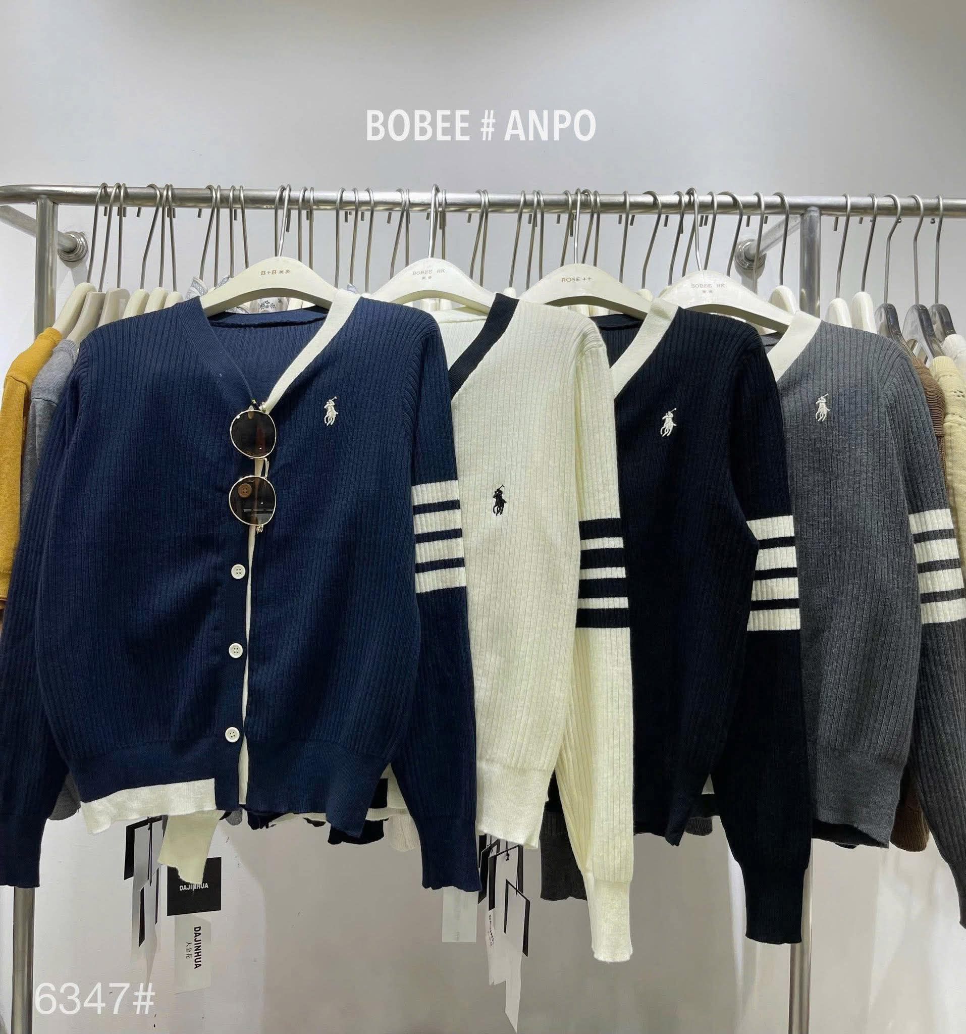  Áo len Cardigan POLO tay kẻ 092001629 SA 