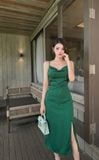  Đầm lụa URBAN OUTFITTER dáng dài 
