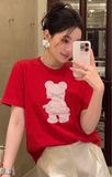  Áo Zitong đá gấu Hồng 1601702 G11T1P SALE 