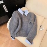  Áo len cổ sơ mi 0729165 ORDER 