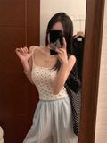  Áo 2 dây chấm bi 3 màu 