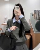  Áo len cổ sơ mi 0729165 ORDER 