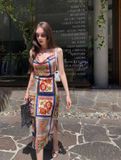  Đầm lụa URBAN OUTFITTER dáng dài 