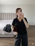  Áo Calvin Klein xịn đen cổ tim G11T3P 0510 