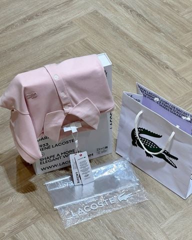  Áo POLO LACOSTE nữ hồng nude 03269 ORDER 