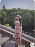  Đầm lụa URBAN OUTFITTER dáng dài 