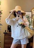  Quần LINEN UNIQLO nữ 0516118 G10T3T 