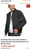  Áo phao trần trám CALVIN KLEIN 0838525 hàng lẻ 