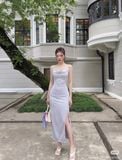  Đầm lụa URBAN OUTFITTER dáng dài 