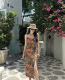  Đầm lụa URBAN OUTFITTER dáng dài 