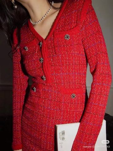  Đầm Self-Portrait màu đỏ 0863520 G12-T3 ĐK 