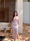  Đầm lụa URBAN OUTFITTER dáng dài 