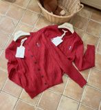  Áo cardigan thêu gấu 6 màu 0822279 ORDER 