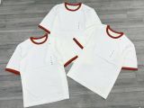  Áo UNIQLO trắng tay cổ viền G1T1 