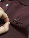  Áo Lacoste polo đỏ rượu 01268 