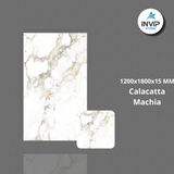 Đá nung kết Calacatta Machia Vân Khói Chỉ Vàng