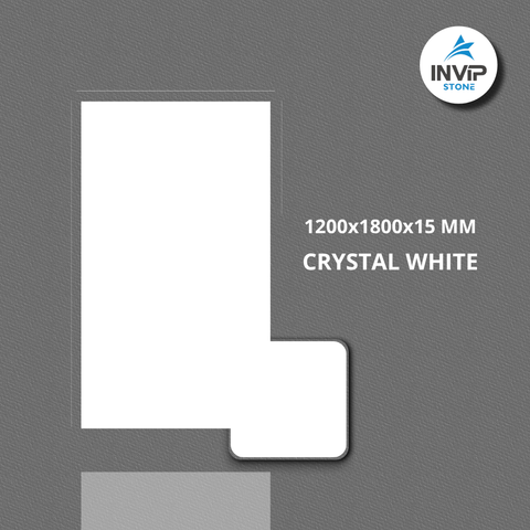 Đá nung kết Crystal White 1200*1800*15