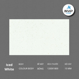 Đá nung kết Iced White 1200*1800*15mm