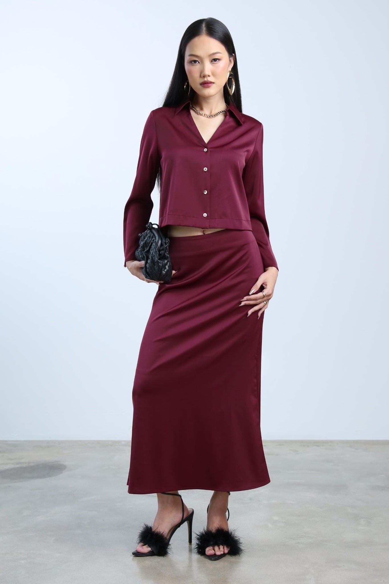 Áo sơ mi croptop kiểu DT 10612181