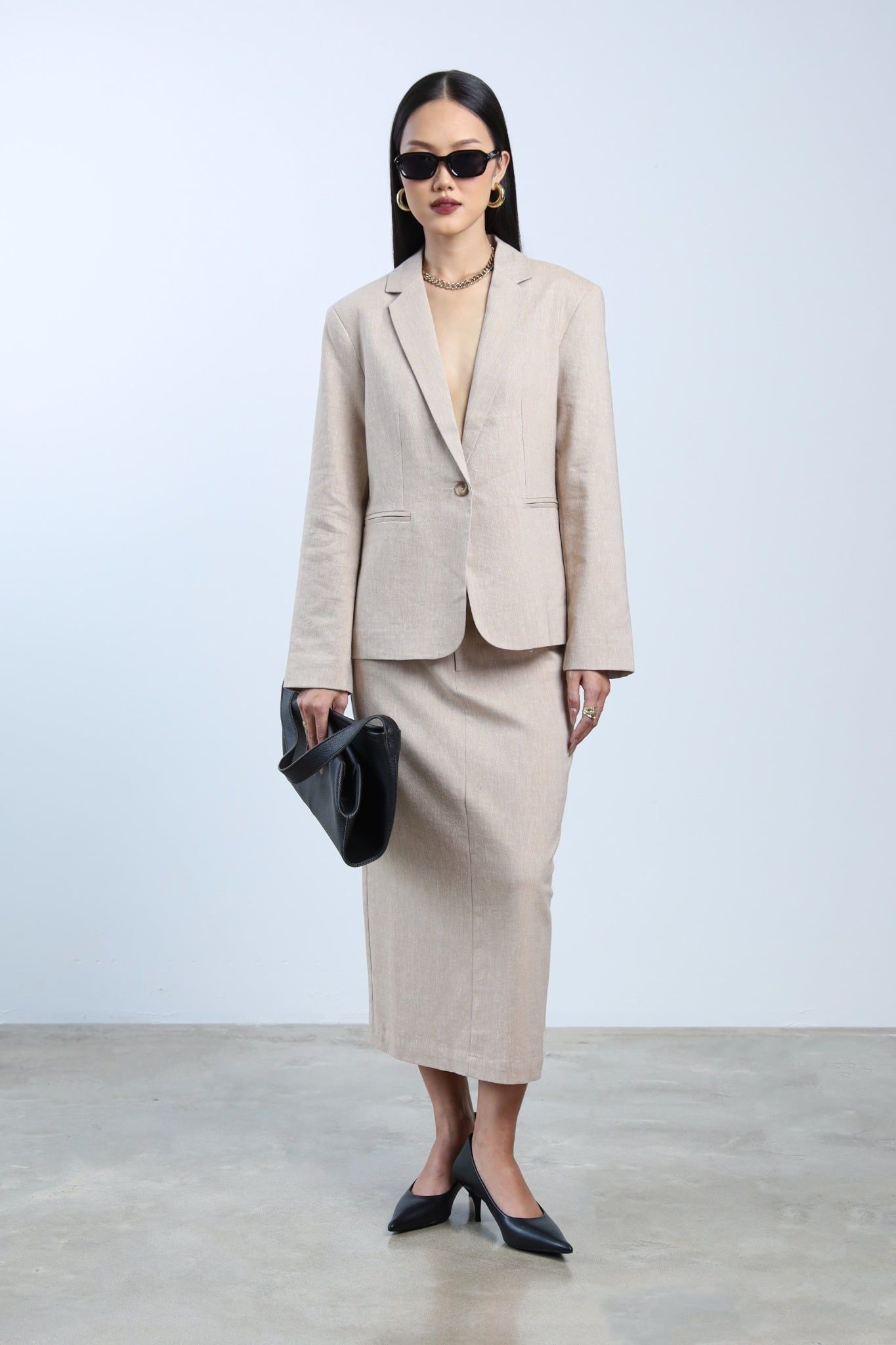 Chân Váy Linen Công Sở 17012182