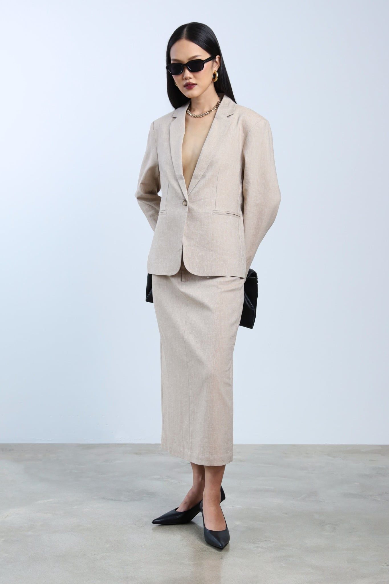 Chân Váy Linen Công Sở 17012182