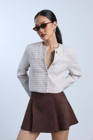 Chân Váy Ngắn Xếp Ly 17012121