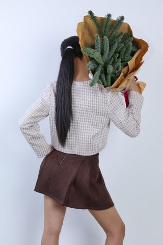 Chân Váy Ngắn Xếp Ly 17012121