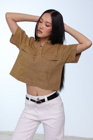 Áo Sơ Mi Kaki Croptop 10611853