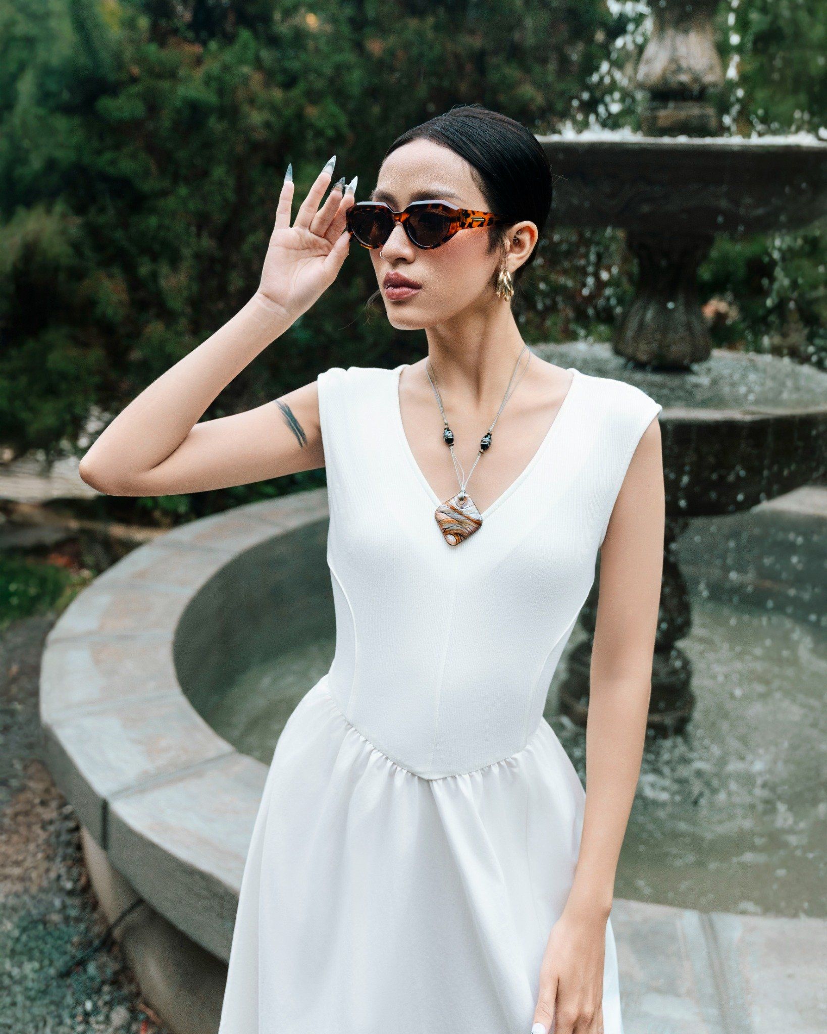 Đầm Thun Kiểu Phối Dù 11011933