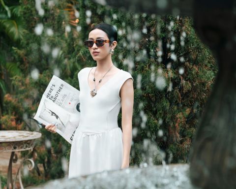 Đầm Thun Kiểu Phối Dù 11011933
