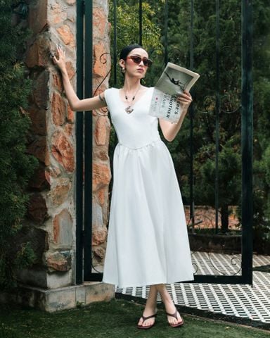 Đầm Thun Kiểu Phối Dù 11011933