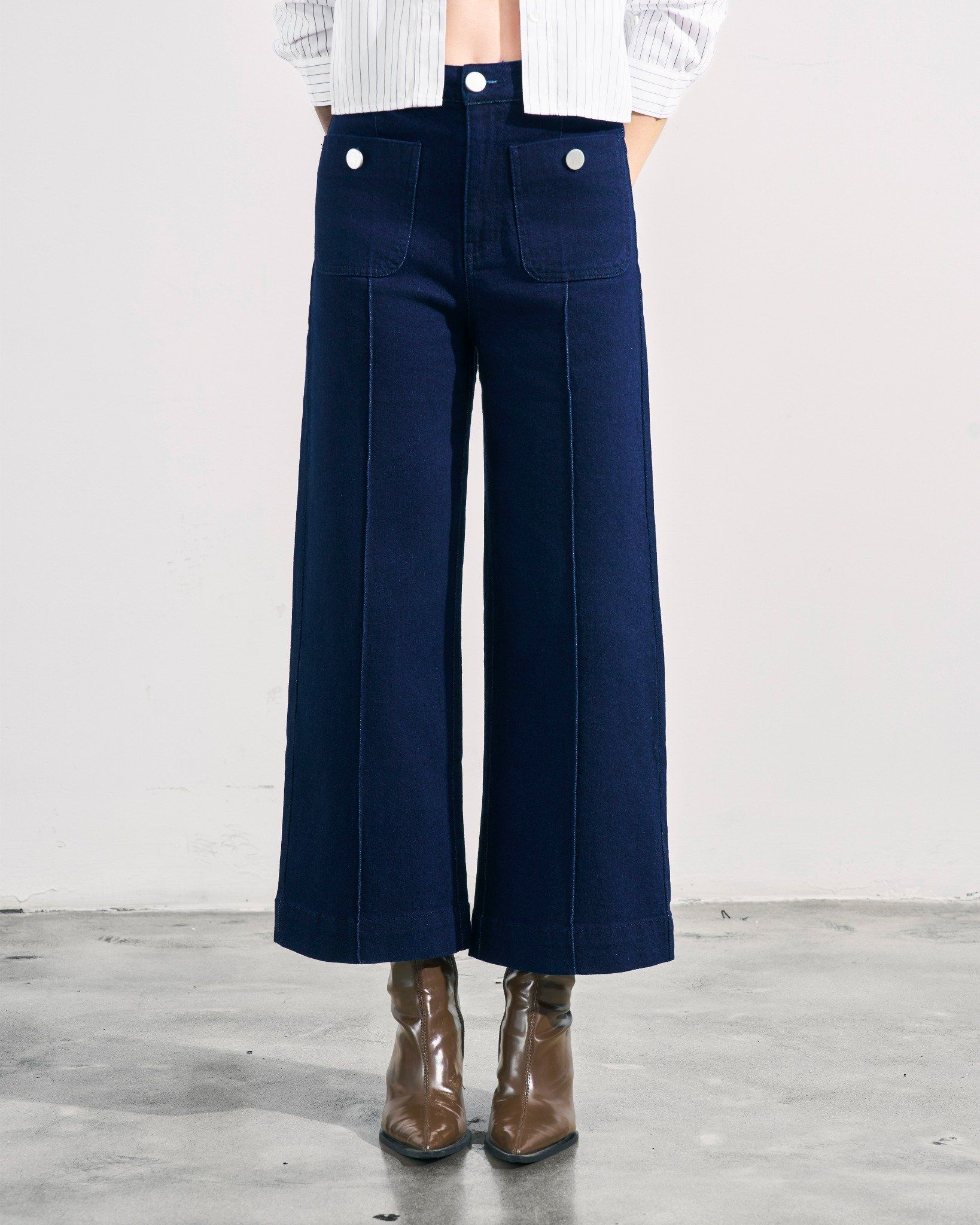 Quần Jeans Túi Hộp Ống Suông 11111940
