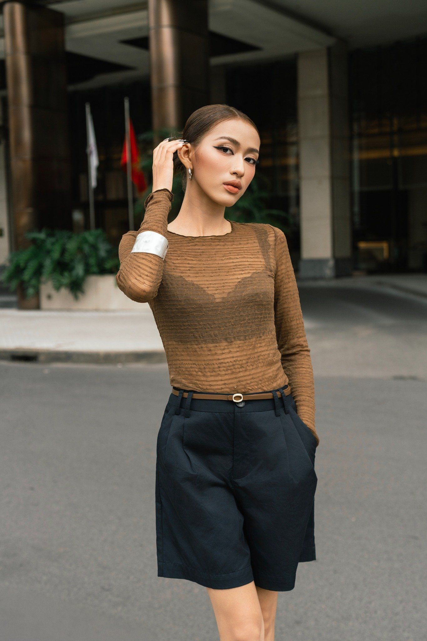 Áo Thun Lưới Tay Dài 10211936