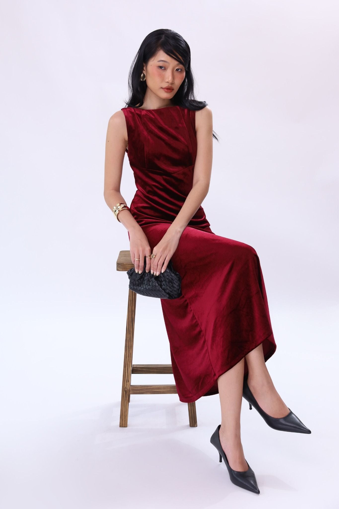 Đầm Nhung Kiểu SN 11012230