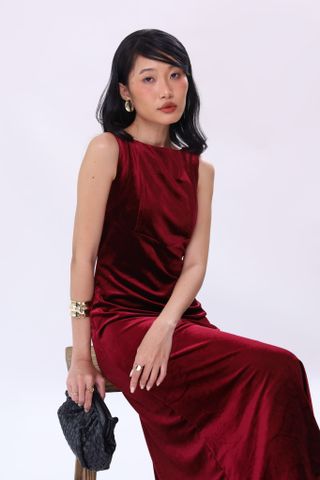 Đầm Nhung Kiểu SN 11012230