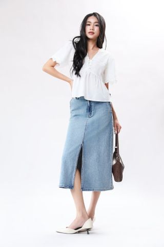 Áo Sơ Mi Kiểu Cổ V NT 10612436