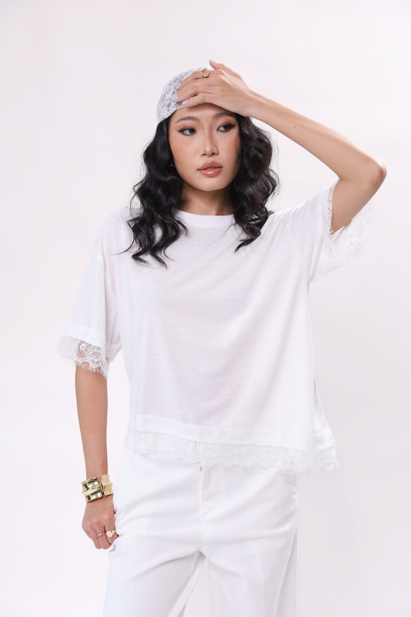 Áo thun phối ren NT 10212369