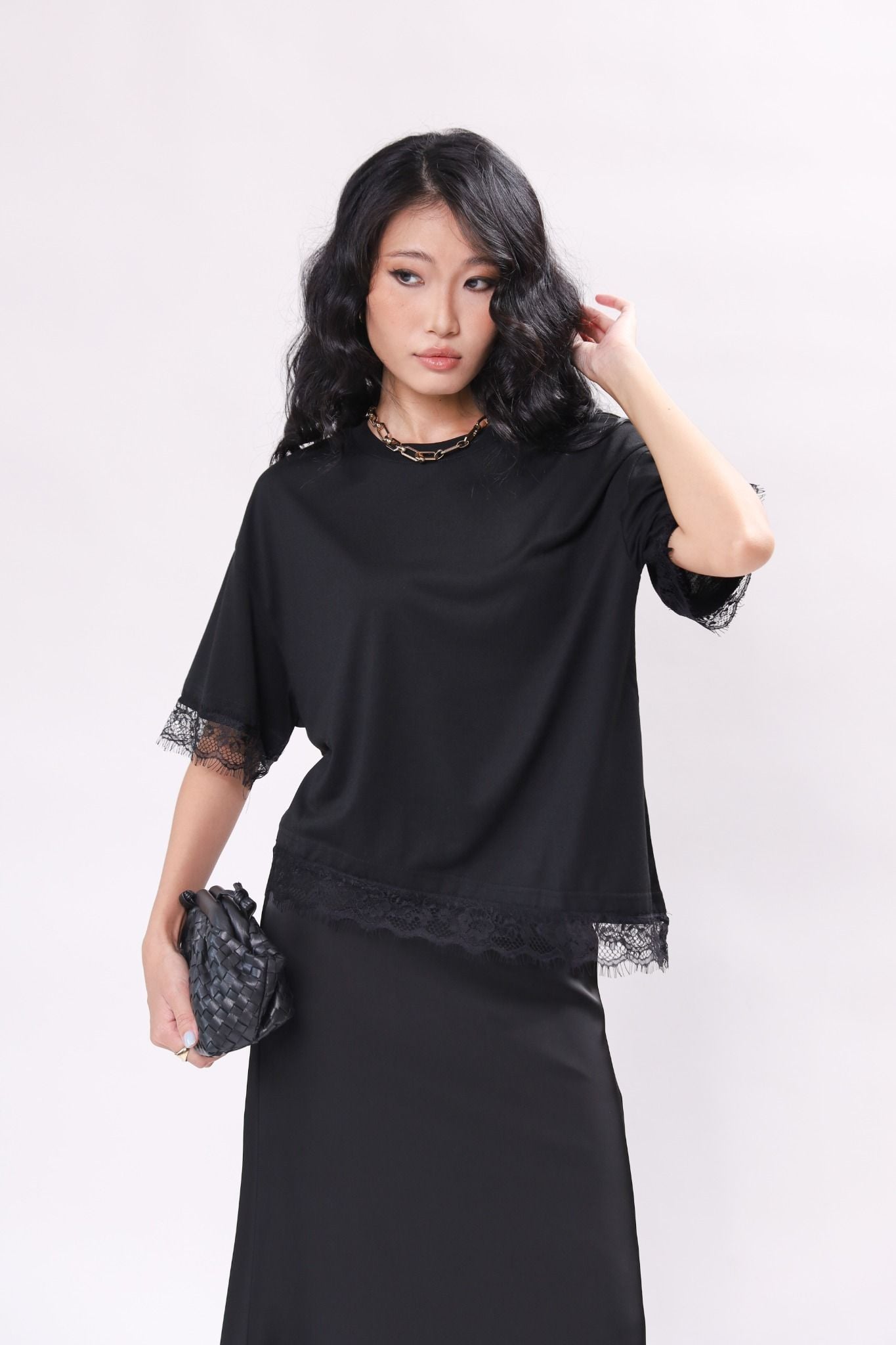 Áo thun phối ren NT 10212369