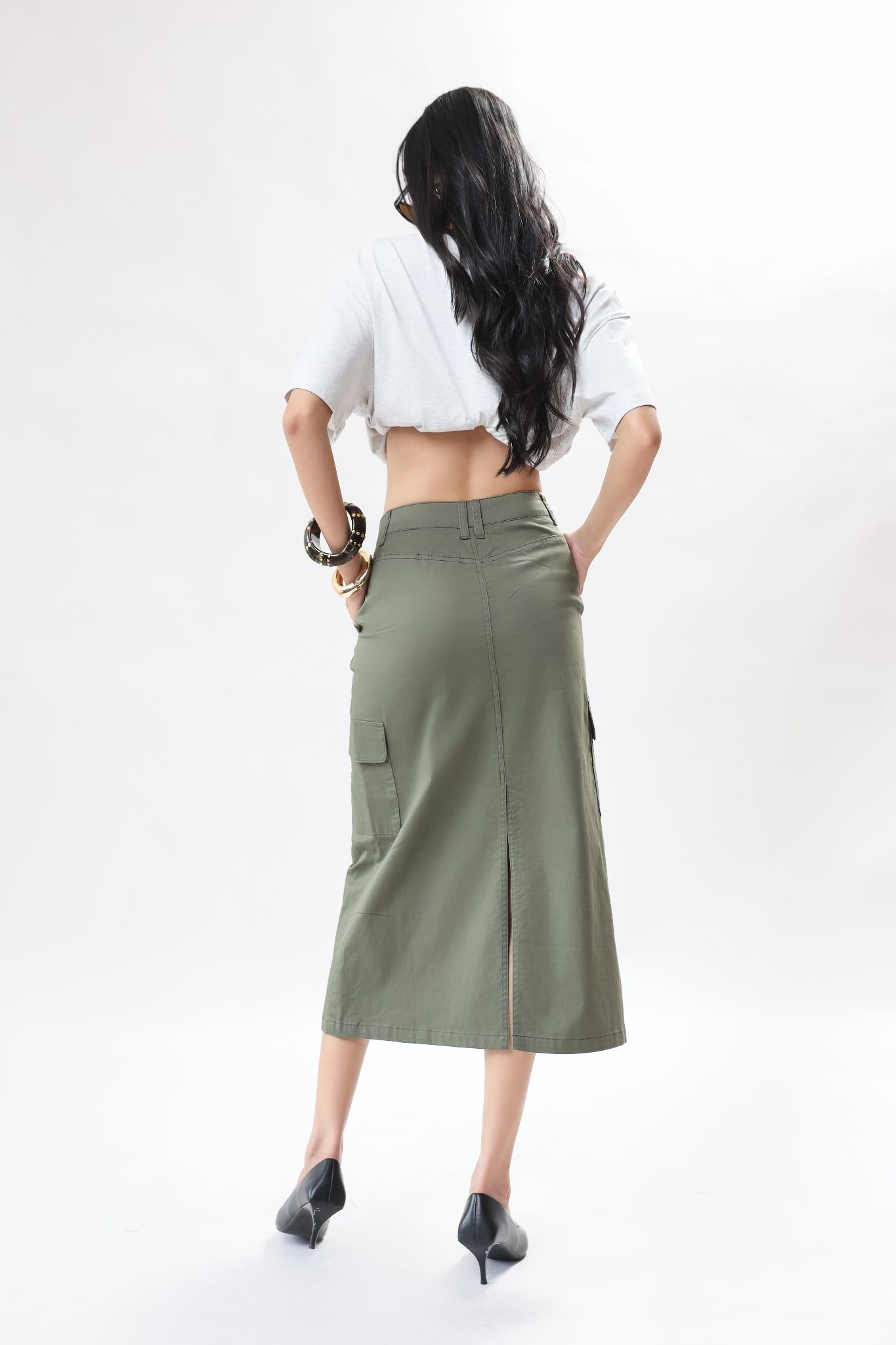 Chân Váy Kaki Túi Hộp 17012437