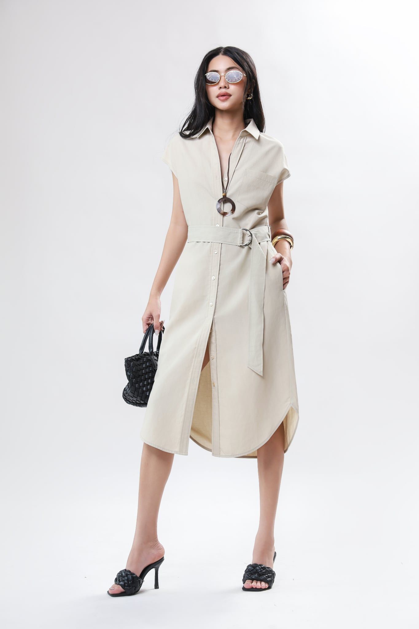Đầm Kiểu Linen SN 11012435