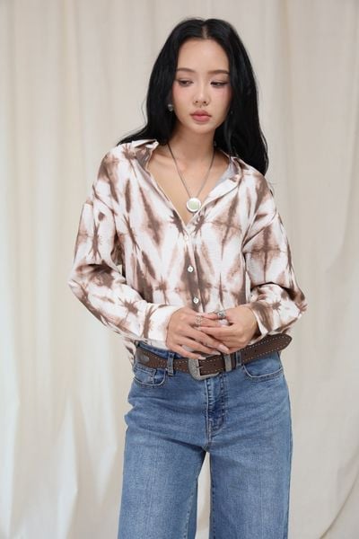 color_trắng họa tiết nâu