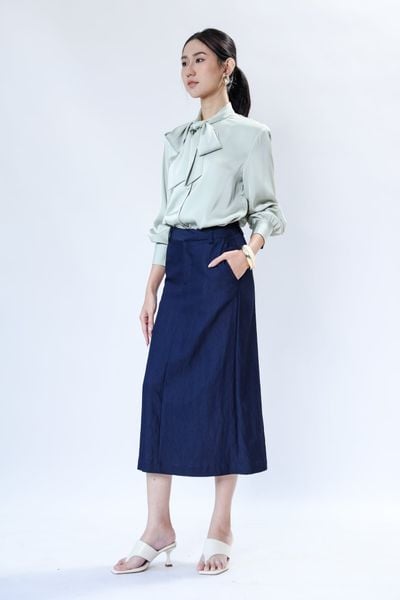 Áo sơ mi lụa dài tay 10609443