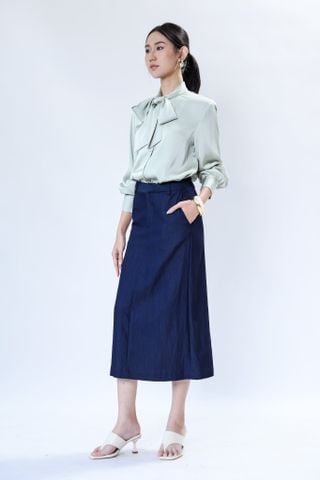 Áo sơ mi lụa dài tay 10609443