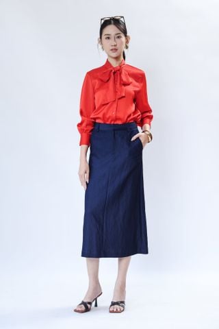 Áo sơ mi lụa dài tay 10609443